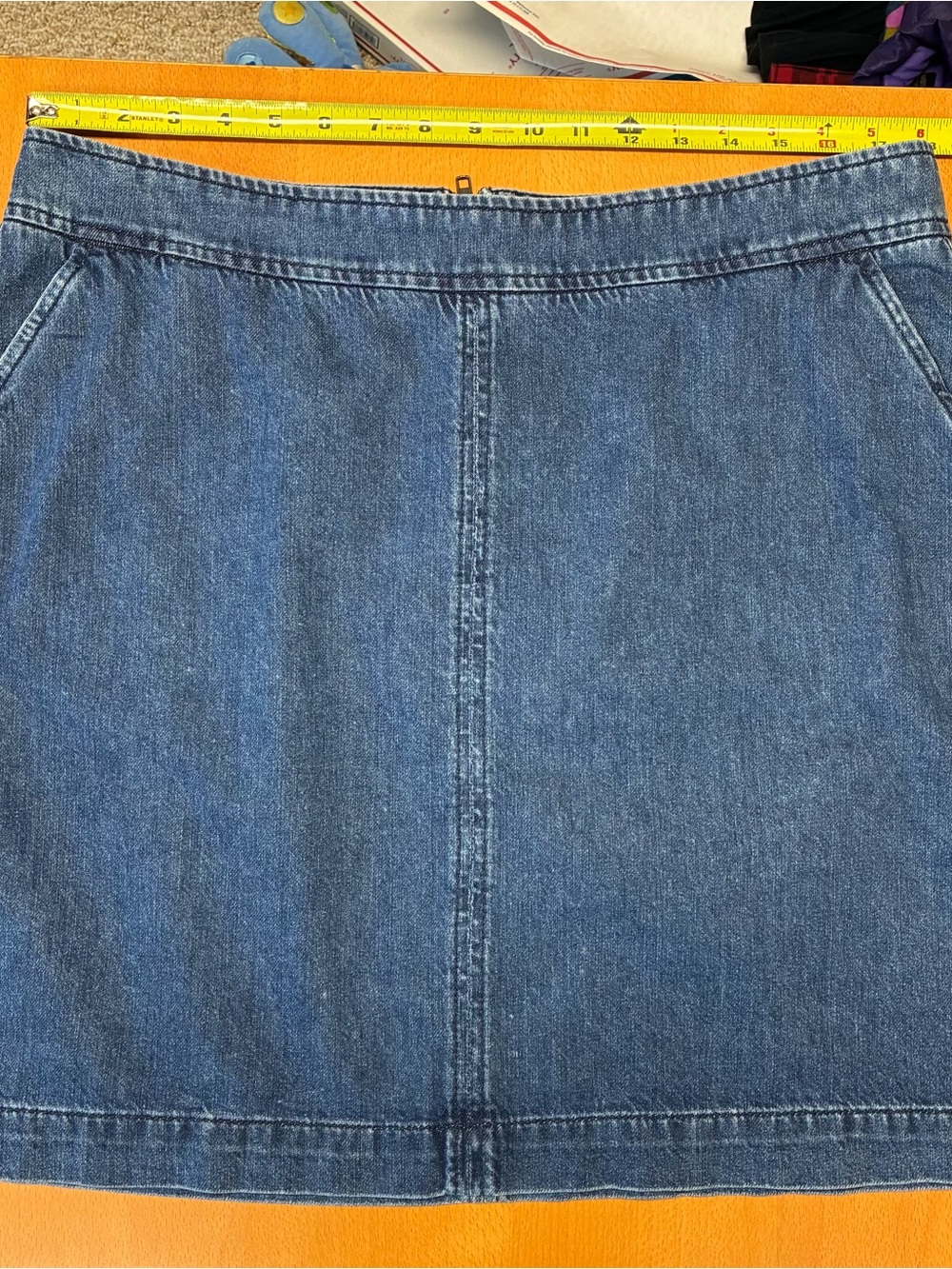 Boden Blue Denim Mini Skirt, US 14R